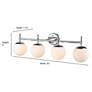 Thumbnail4 of Millennium Lighting 4-Light Matte Black Bathroom Vanity Light more views