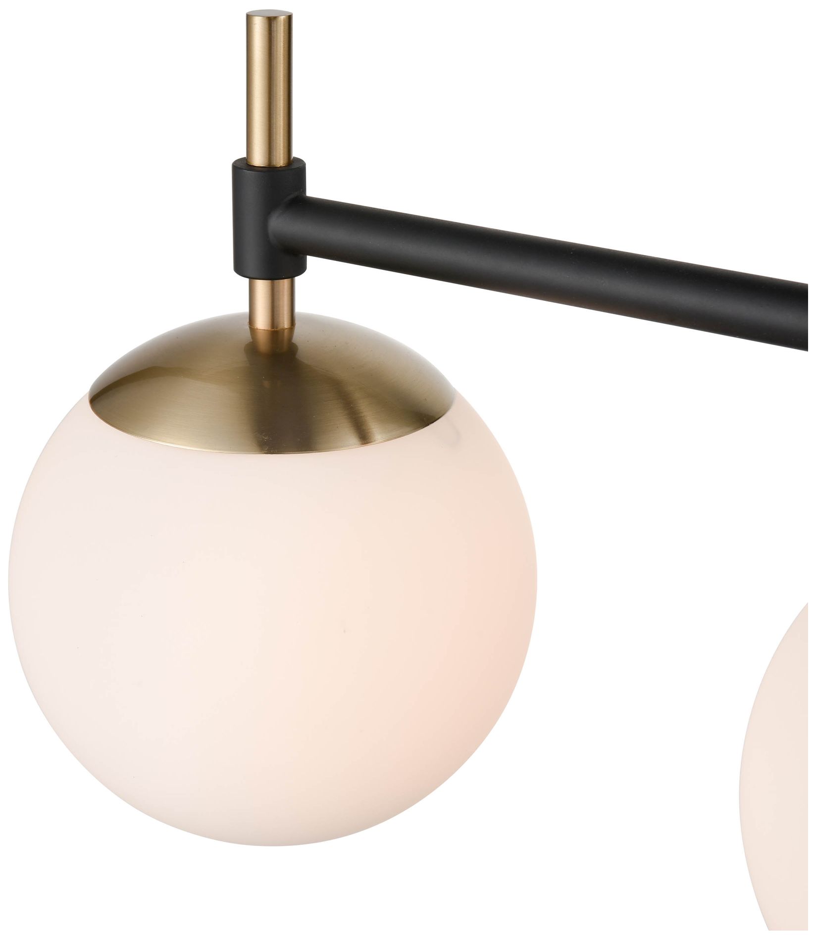Image 2 Millennium Lighting 4-Light Matte Black/Modern Gold Bathroom Vanity Light more views