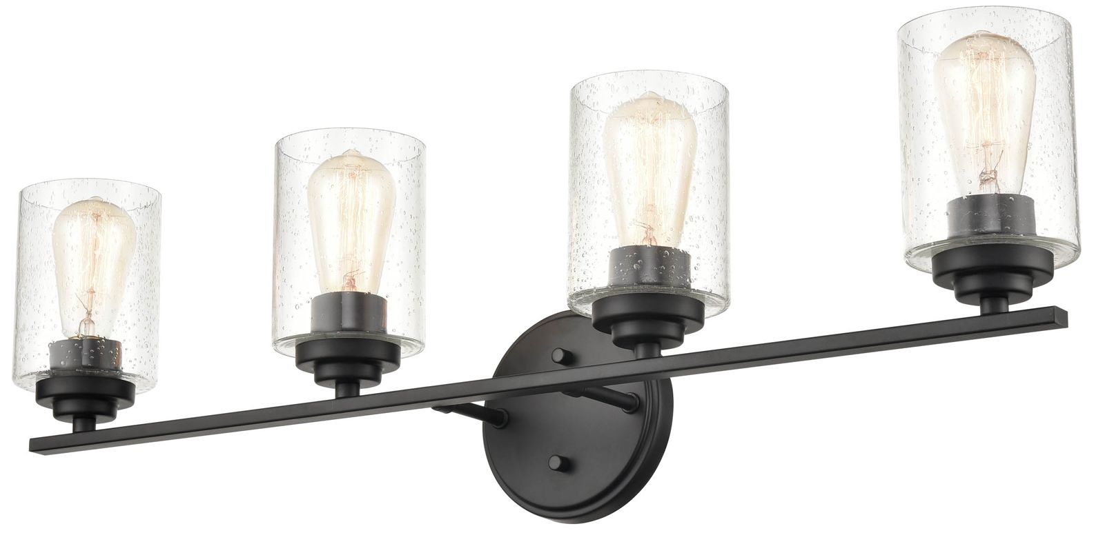 Image 3 Millennium Lighting 4 Light Vanity Fixture in Matte Black more views