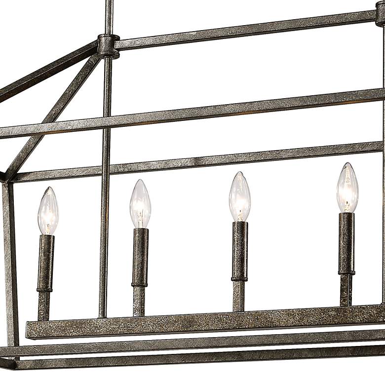 Image 4 Millennium Lighting 5 Light Island Fixture in Antique Silver more views