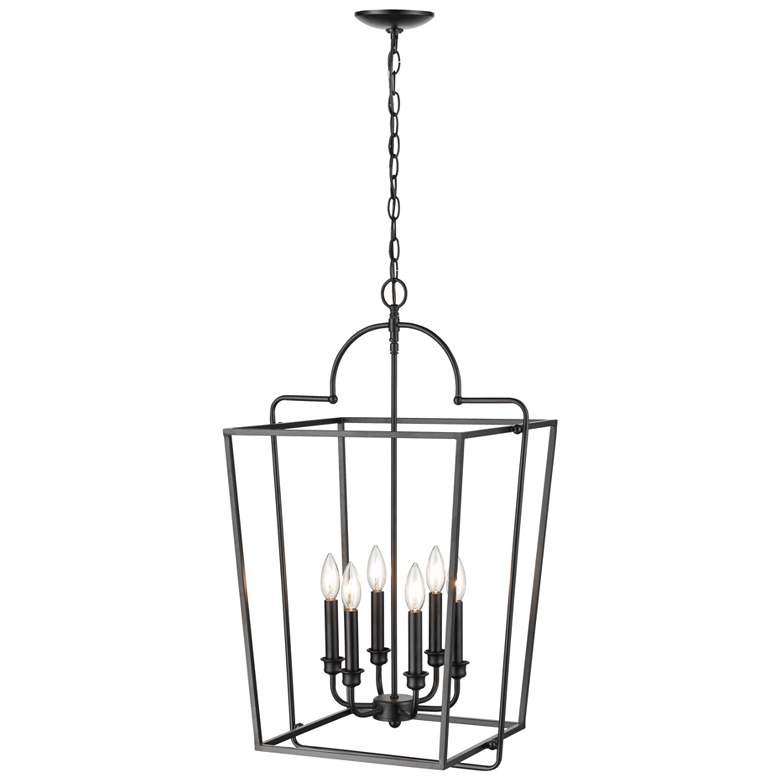 Image 1 Millennium Lighting 6 Light 30" Pendant Fixture in Matte Black