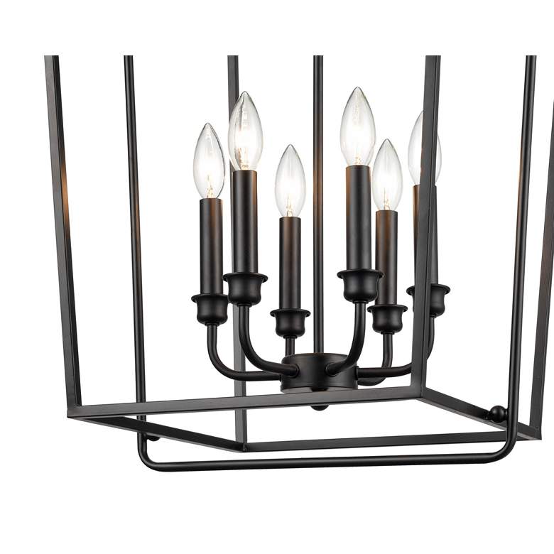 Image 4 Millennium Lighting 6 Light 30" Pendant Fixture in Matte Black more views