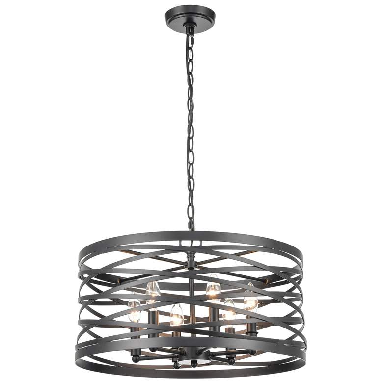 Image 1 Millennium Lighting 6-Light Pendant in Matte Black