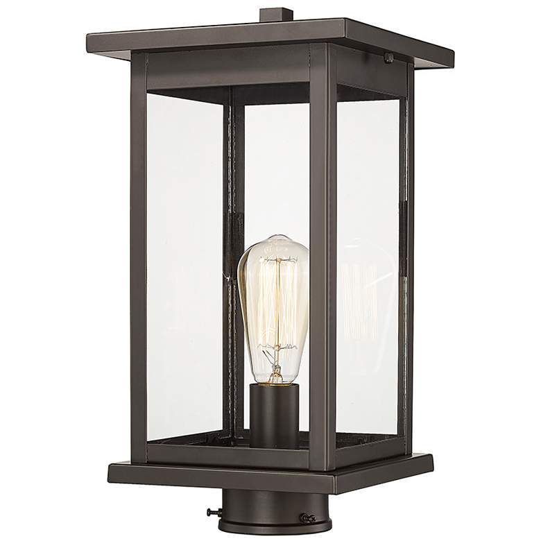 Image 2 Millennium Lighting 8.5" Wide Bowton 1 Light Outdoor Post Lantern more views