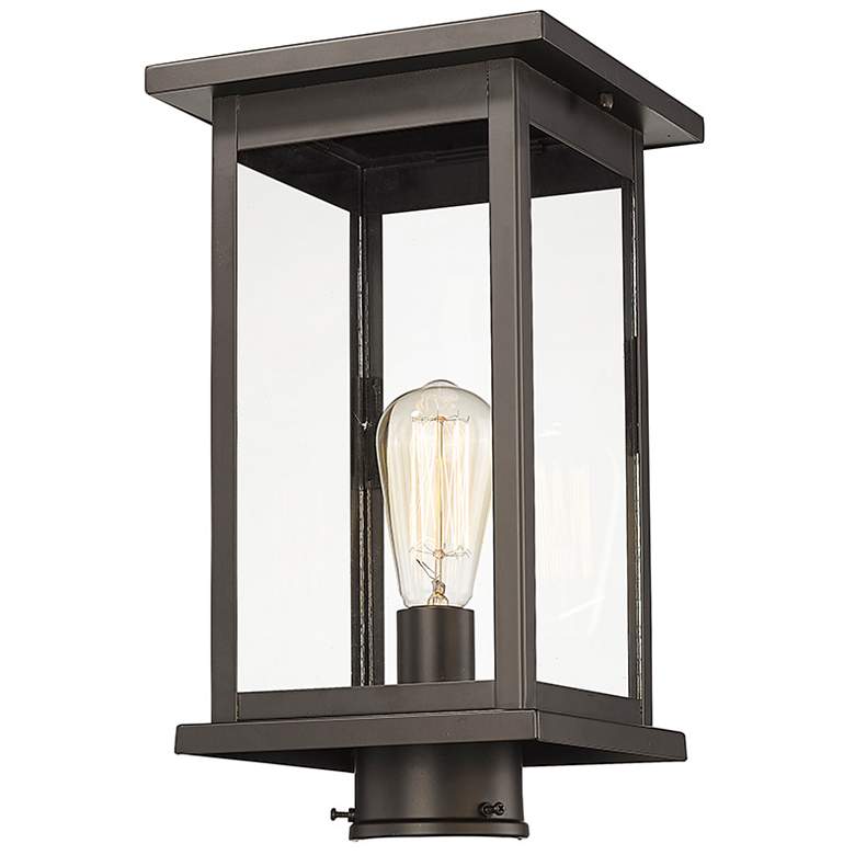 Image 3 Millennium Lighting 8.5" Wide Bowton 1 Light Outdoor Post Lantern more views
