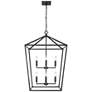 1_Millennium Lighting 8 Light 36" Pendant Fixture in Matte Black