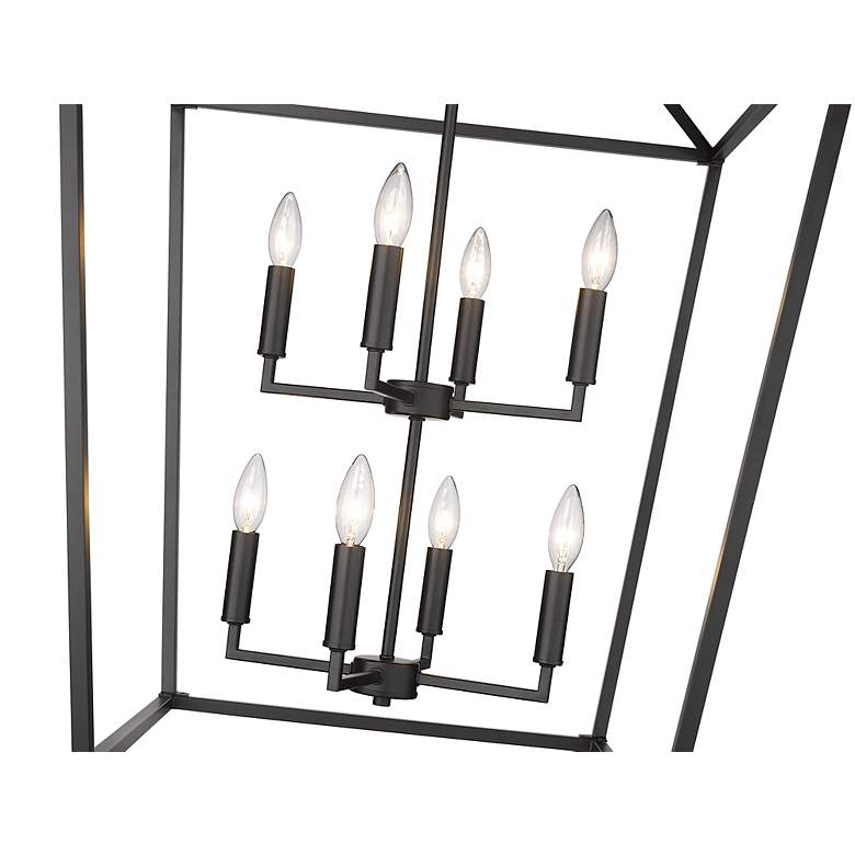 Image 3 Millennium Lighting 8 Light 36" Pendant Fixture in Matte Black more views