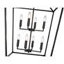 3_Millennium Lighting 8 Light 36" Pendant Fixture in Matte Black more views
