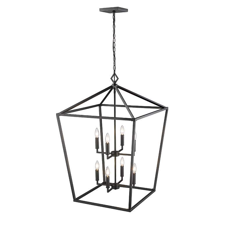 Image 4 Millennium Lighting 8 Light 36" Pendant Fixture in Matte Black more views