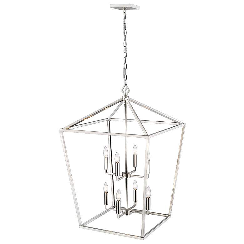 Image 7 Millennium Lighting 8 Light Pendant Fixture Satin Nickel more views