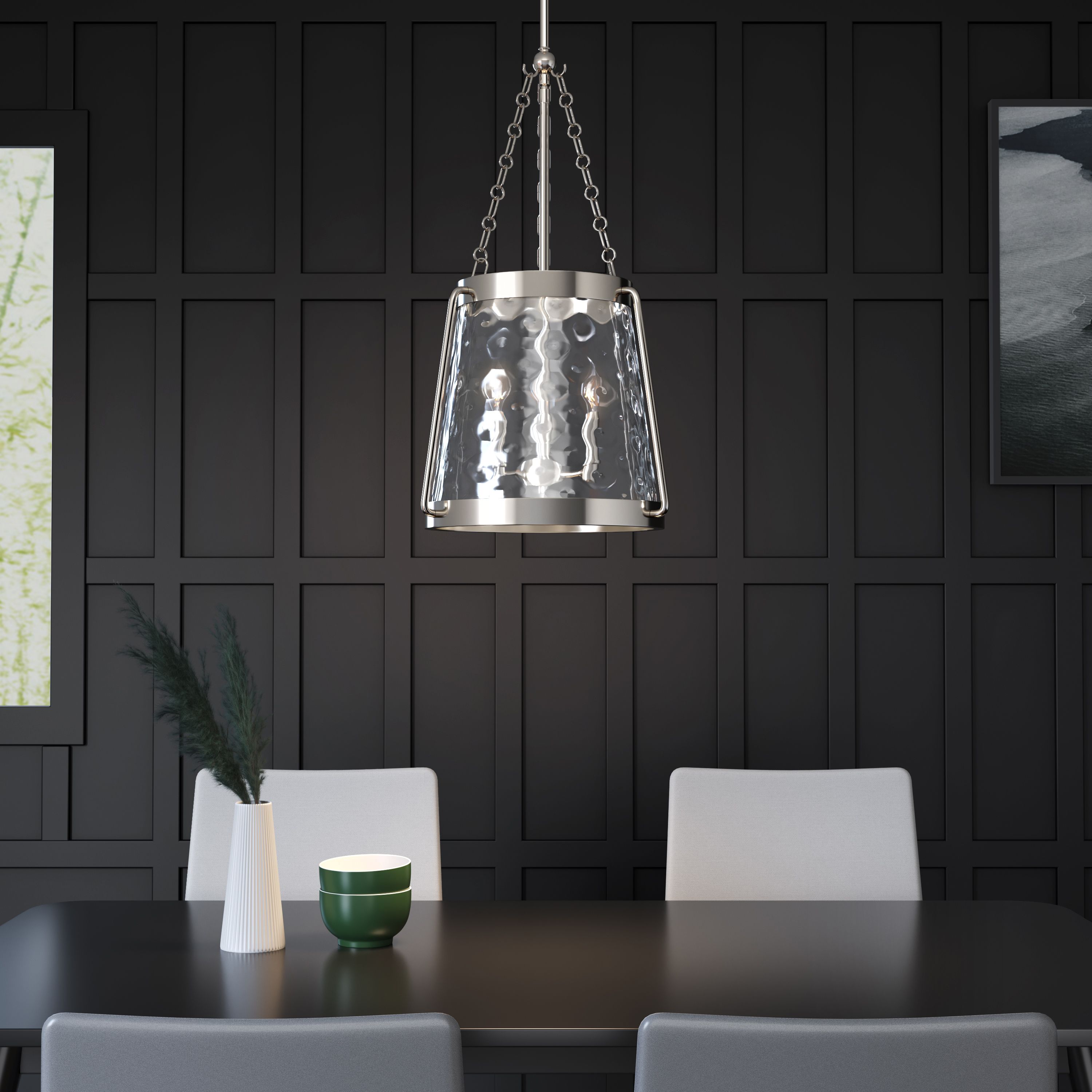 Millennium Lighting Adabella 3-Light Pendant in Polished Nickel