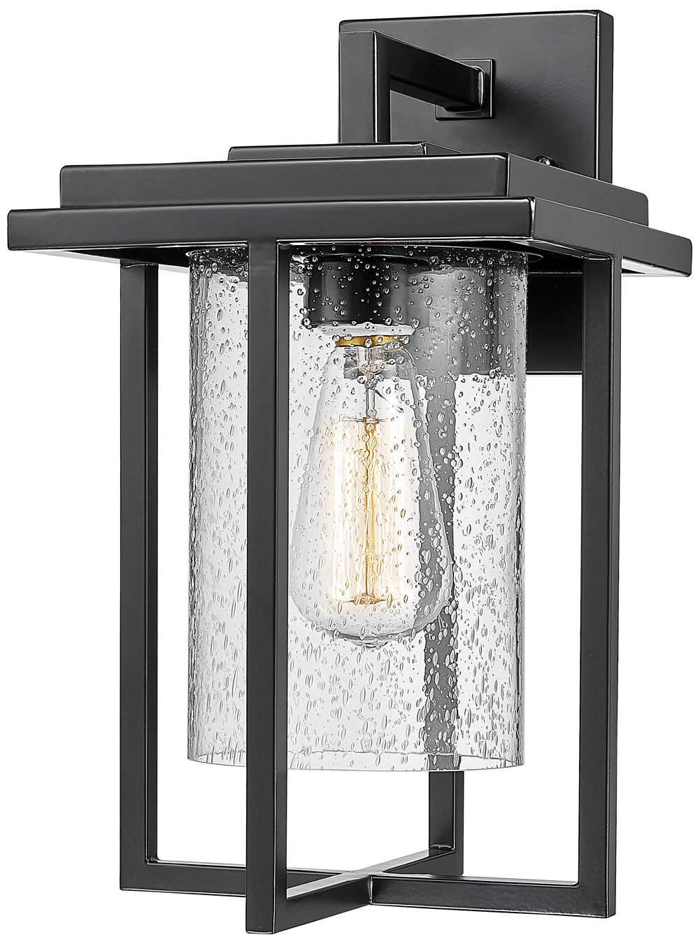 Image 2 Millennium Lighting Adair 1 Light 14.125" Outdoor Sconce Black more views