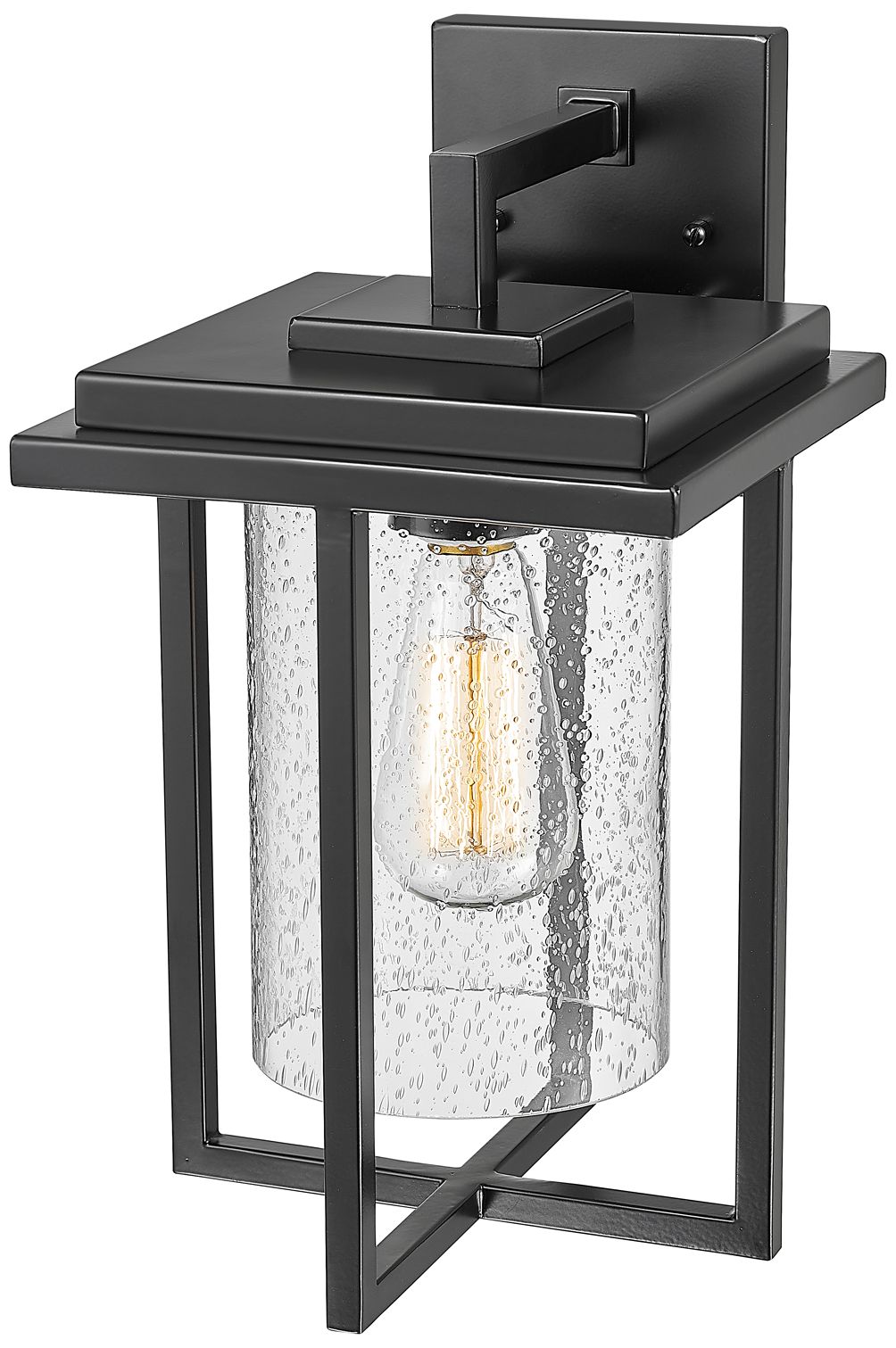 Image 3 Millennium Lighting Adair 1 Light 14.125" Outdoor Sconce Black more views