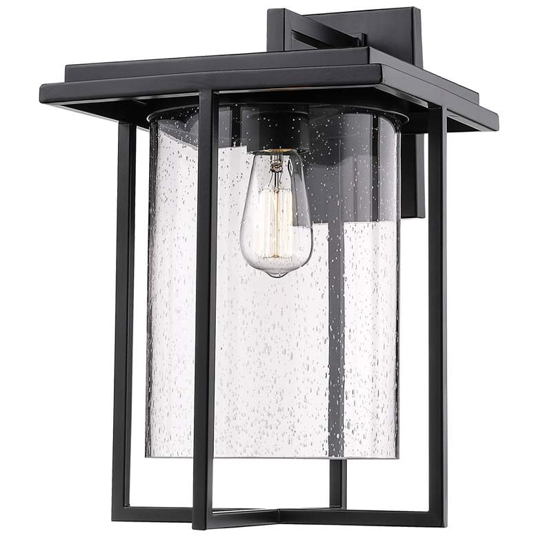 Image 1 Millennium Lighting Adair 1 Light 17" Outdoor Wall Sconce in Black