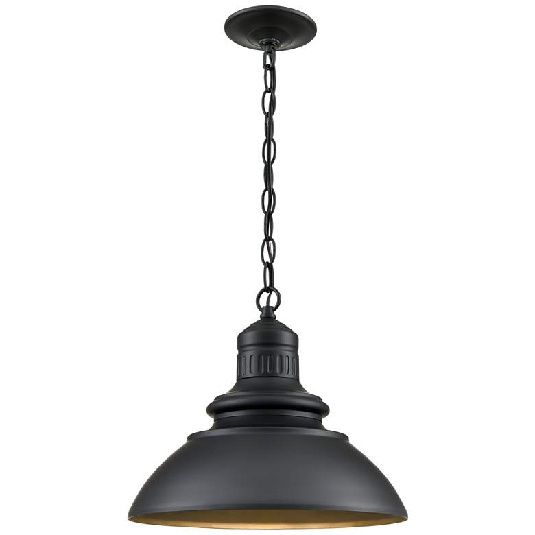 Image 1 Millennium Lighting Adda Integrated LED Outdoor Pendant in Black