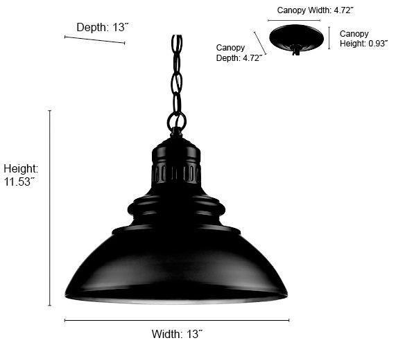 Image 6 Millennium Lighting Adda Integrated LED Outdoor Pendant in Black more views