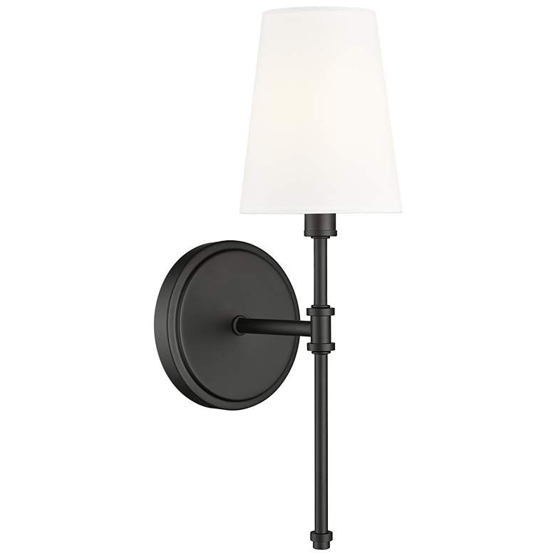 Image 1 Millennium Lighting Adorra 15 Inch High 1-Light Sconce in Matte Black