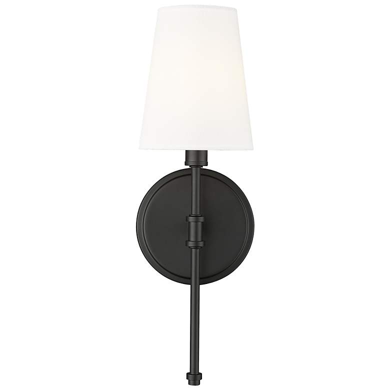 Image 2 Millennium Lighting Adorra 15 Inch High 1-Light Sconce in Matte Black more views