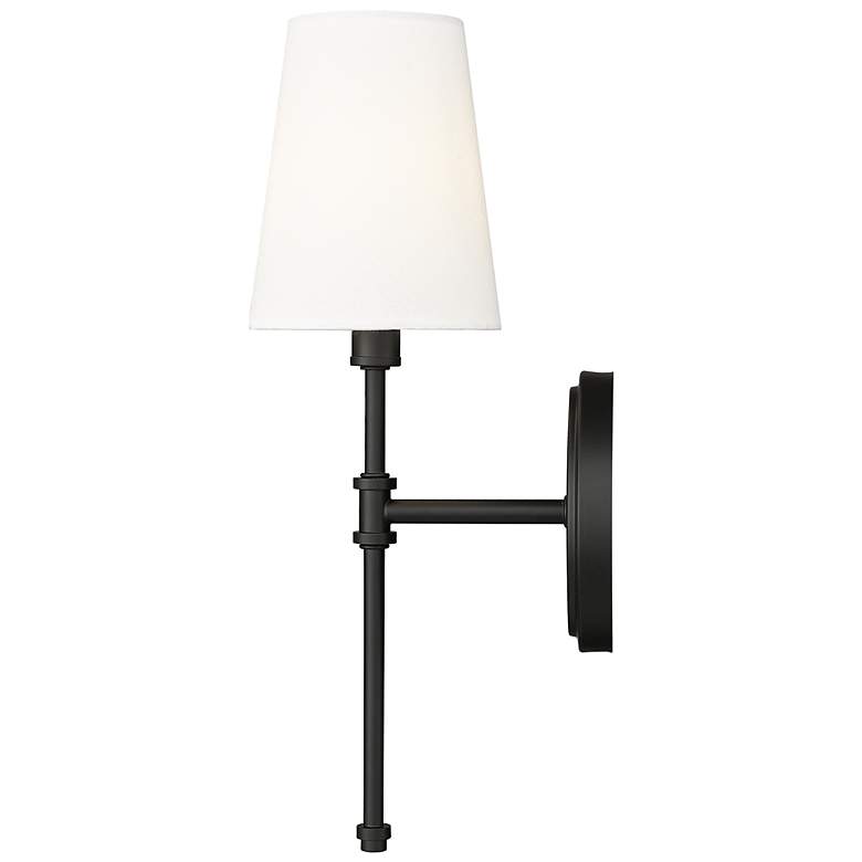 Image 4 Millennium Lighting Adorra 15 Inch High 1-Light Sconce in Matte Black more views