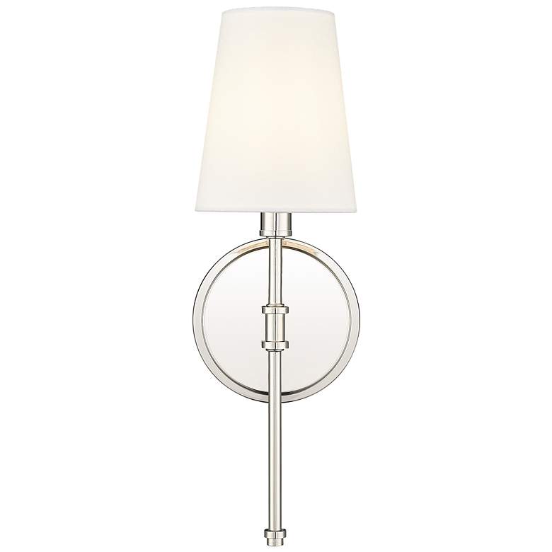 Image 2 Millennium Lighting Adorra 15 Inch High 1-Light Sconce in Polished Nickel more views