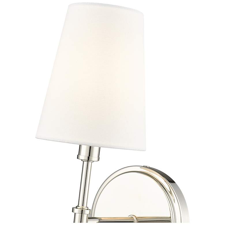 Image 4 Millennium Lighting Adorra 15 Inch High 1-Light Sconce in Polished Nickel more views