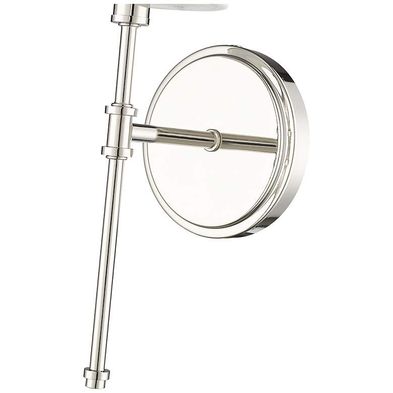 Image 5 Millennium Lighting Adorra 15 Inch High 1-Light Sconce in Polished Nickel more views