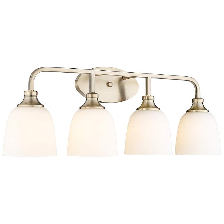 Image 1 Millennium Lighting Alberta 4 Light Vanity Fixture in Modern Gold