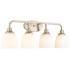Millennium Lighting Alberta 4 Light Vanity Fixture in Modern Gold