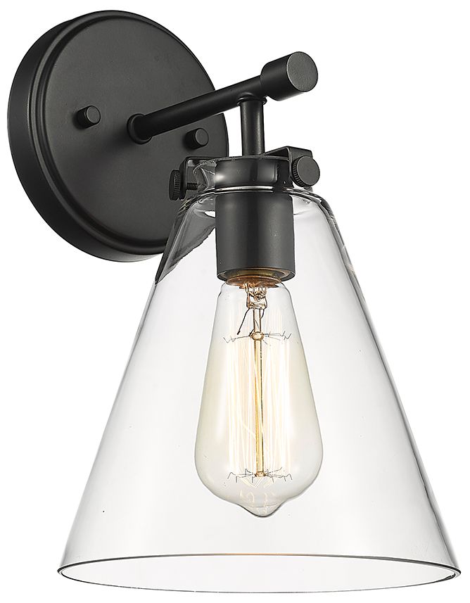 Millennium Lighting Aliza 1 Light Indoor Wall Sconce in Matte Black
