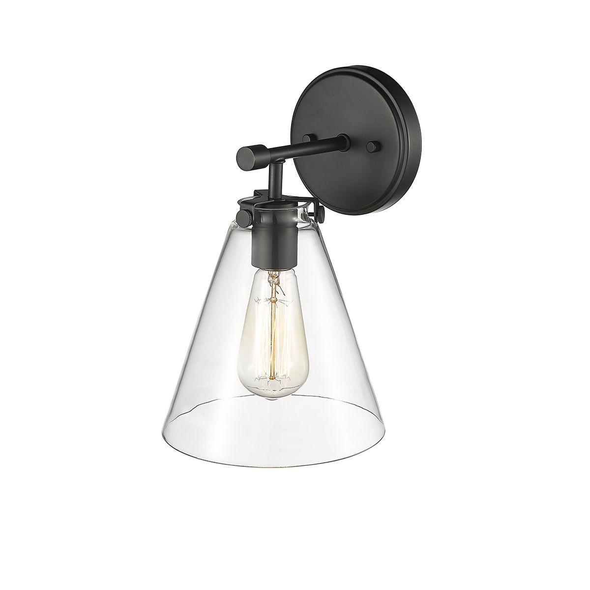 Image 3 Millennium Lighting Aliza 1 Light Indoor Wall Sconce in Matte Black more views