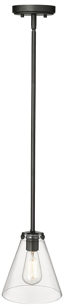 Image 3 Millennium Lighting Aliza 1 Light Mini-Pendant Fixture in Matte Black more views