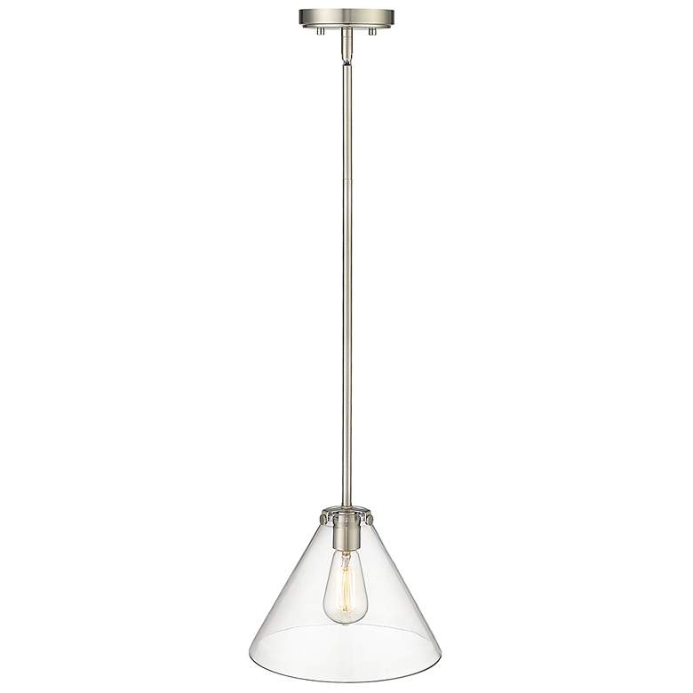 Image 1 Millennium Lighting Aliza 1 Light Pendant Fixture in Brushed Nickel