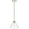 Millennium Lighting Aliza 1 Light Pendant Fixture in Brushed Nickel