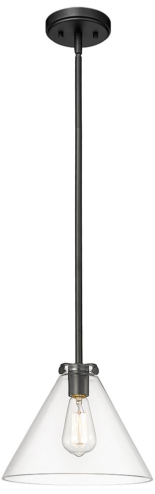 Image 2 Millennium Lighting Aliza 1 Light Pendant Fixture in Matte Black more views