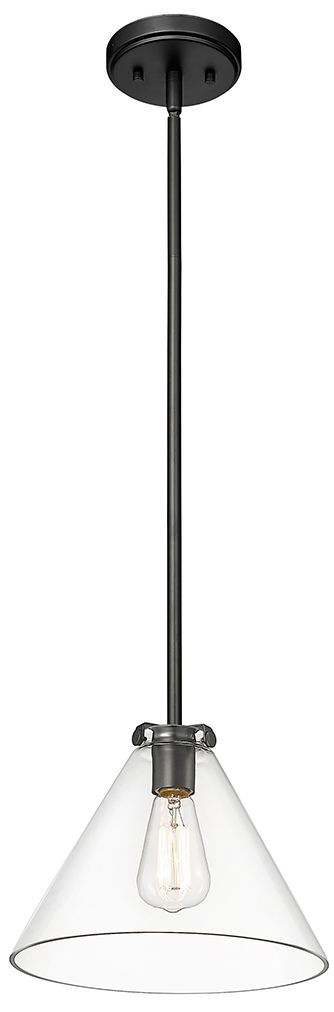 Image 3 Millennium Lighting Aliza 1 Light Pendant Fixture in Matte Black more views