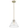 Millennium Lighting Aliza 1 Light Pendant Fixture in Modern Gold