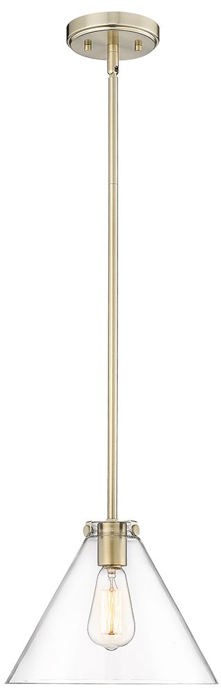 Image 2 Millennium Lighting Aliza 1 Light Pendant Fixture in Modern Gold more views