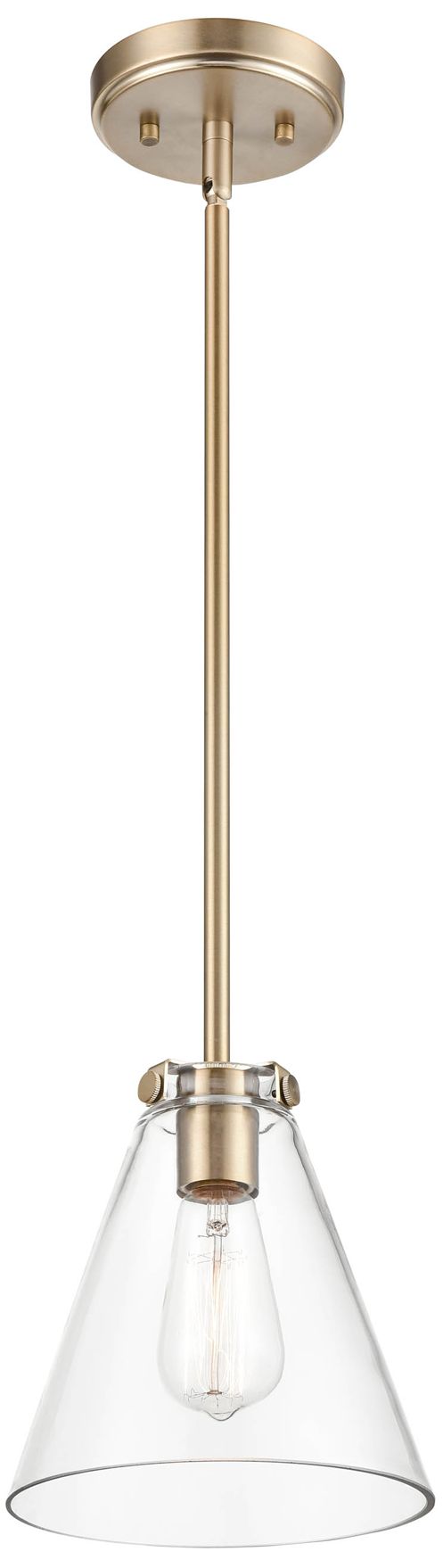 Image 4 Millennium Lighting Aliza 1 Light Pendant Fixture in Modern Gold more views