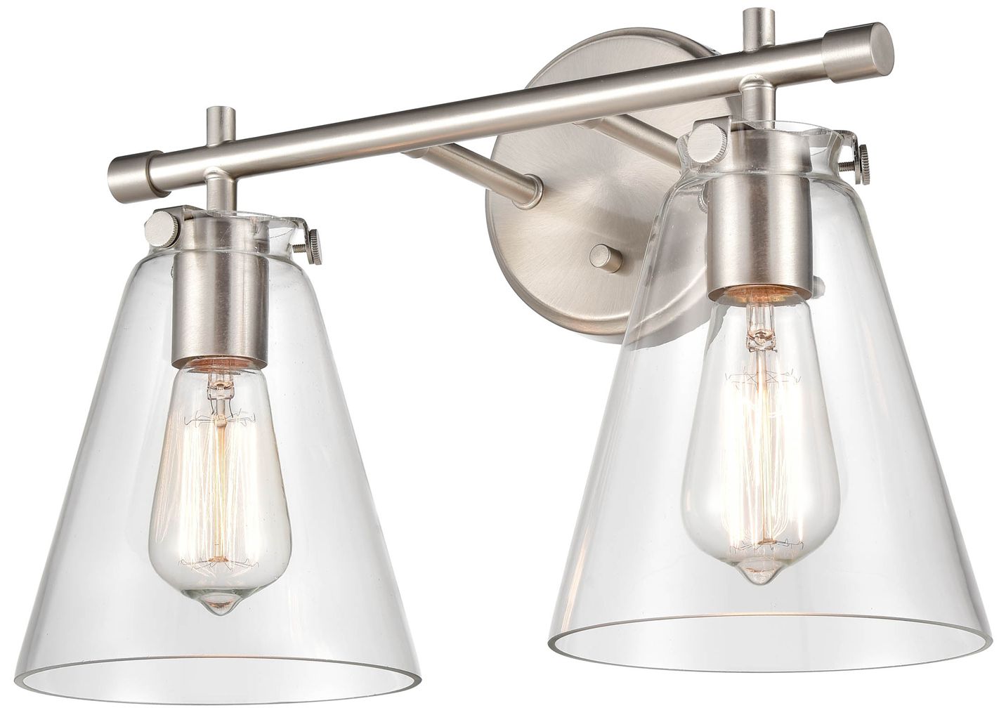 Image 3 Millennium Lighting Aliza 2 Light Vanity Fixture in Brushed Nickel more views