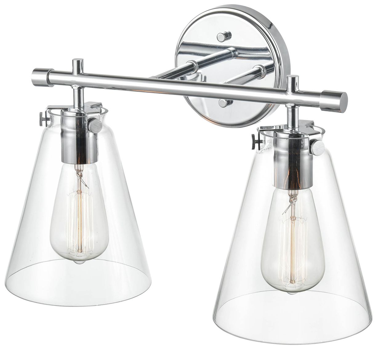 Image 2 Millennium Lighting Aliza 2 Light Vanity Fixture in Chrome more views