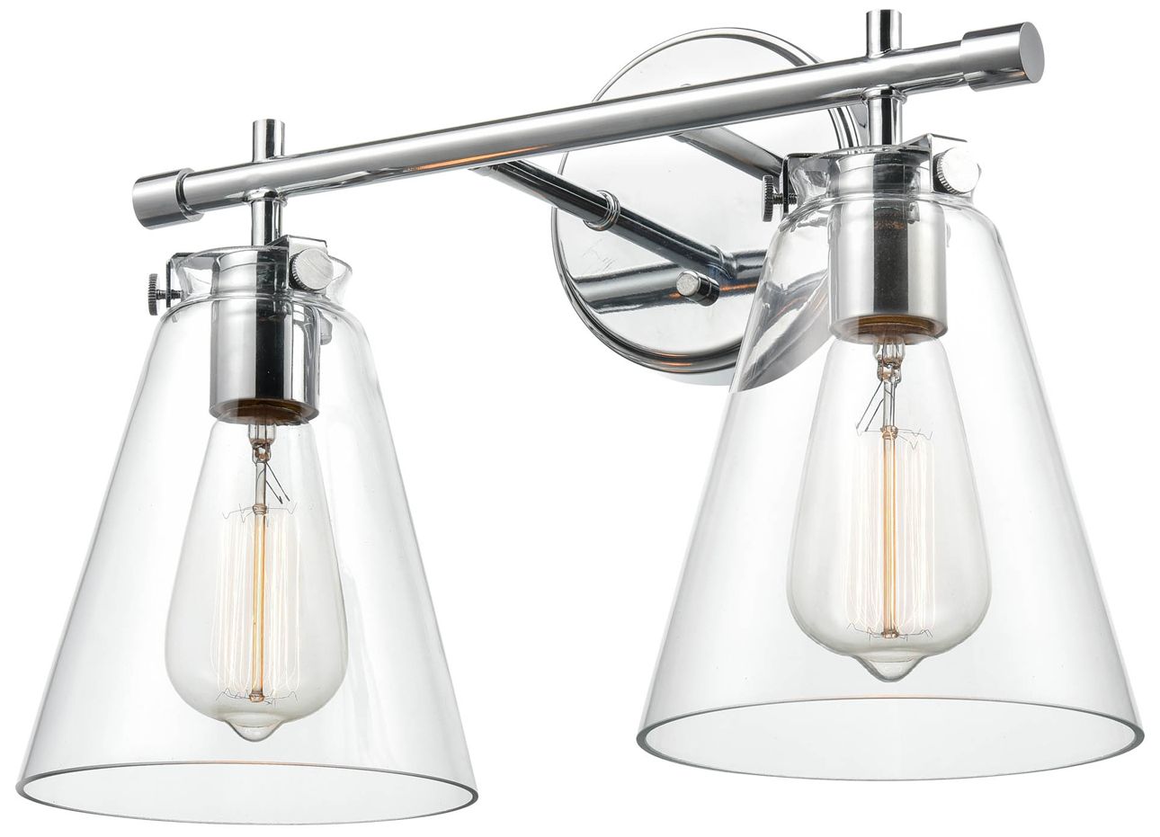 Image 3 Millennium Lighting Aliza 2 Light Vanity Fixture in Chrome more views