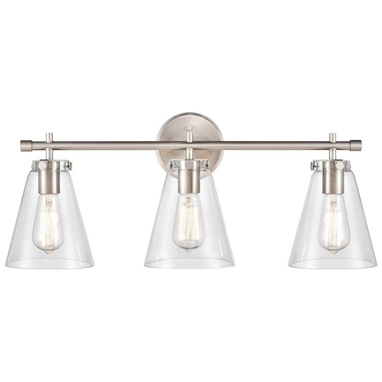 Image 1 Millennium Lighting Aliza 3 Light Vanity Fixture in Brushed Nickel