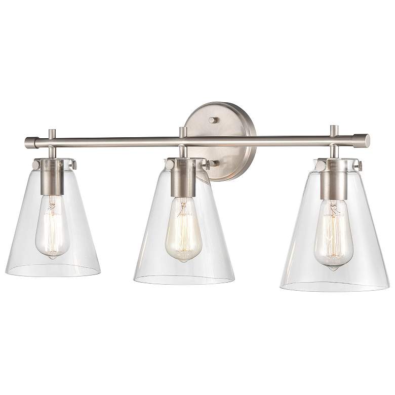 Image 2 Millennium Lighting Aliza 3 Light Vanity Fixture in Brushed Nickel more views