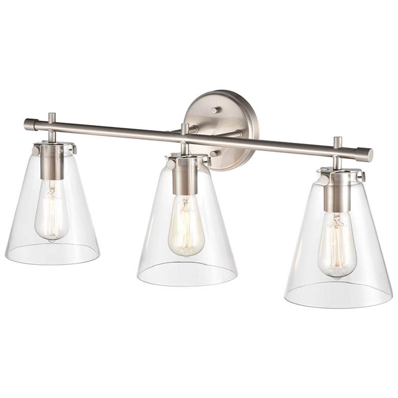 Image 4 Millennium Lighting Aliza 3 Light Vanity Fixture in Brushed Nickel more views