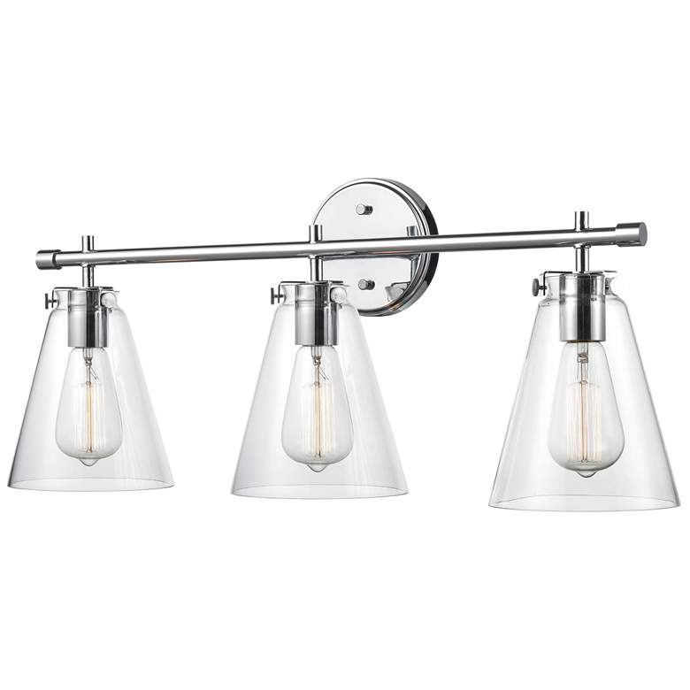 Image 1 Millennium Lighting Aliza 3 Light Vanity Fixture in Chrome