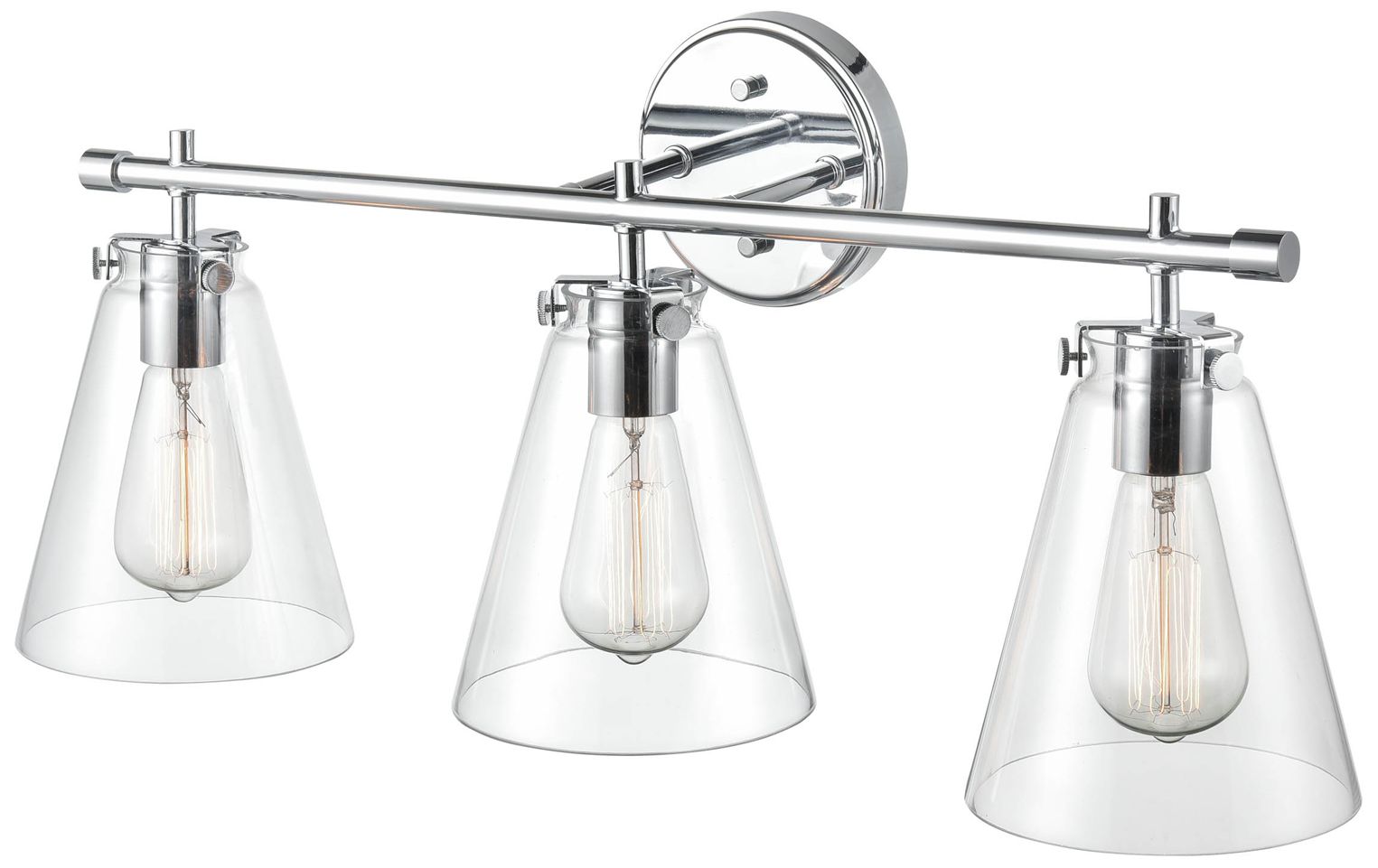 Image 2 Millennium Lighting Aliza 3 Light Vanity Fixture in Chrome more views