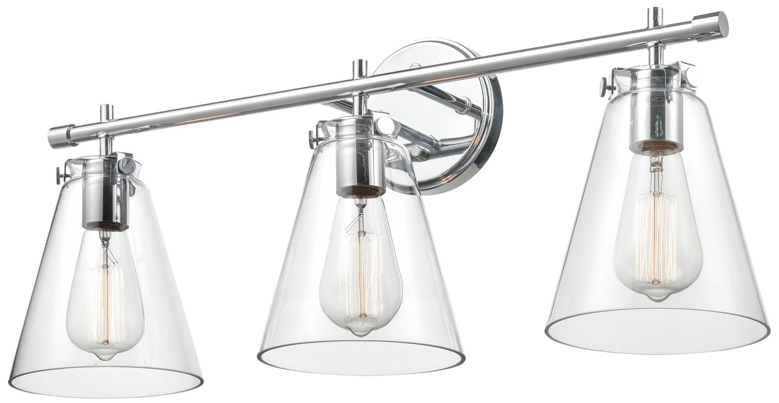 Image 3 Millennium Lighting Aliza 3 Light Vanity Fixture in Chrome more views