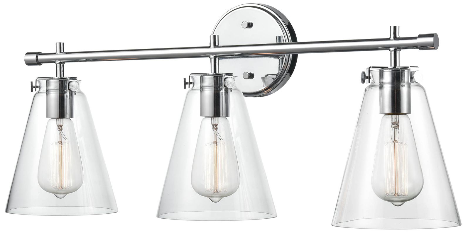 Image 4 Millennium Lighting Aliza 3 Light Vanity Fixture in Chrome more views
