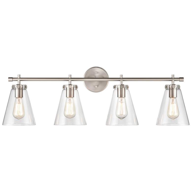 Image 1 Millennium Lighting Aliza 4 Light Vanity Fixture in Brushed Nickel