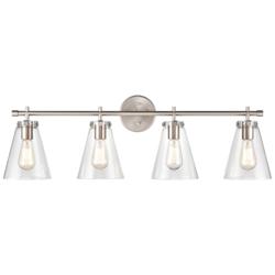 Millennium Lighting Aliza 4 Light Vanity Fixture in Brushed Nickel